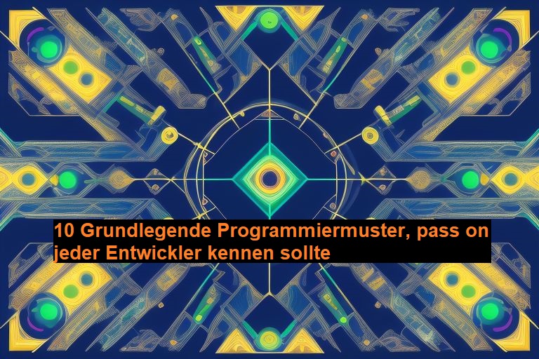 Diagramm der wesentlichen Programmiermuster für eine effektive Softwareentwicklung.