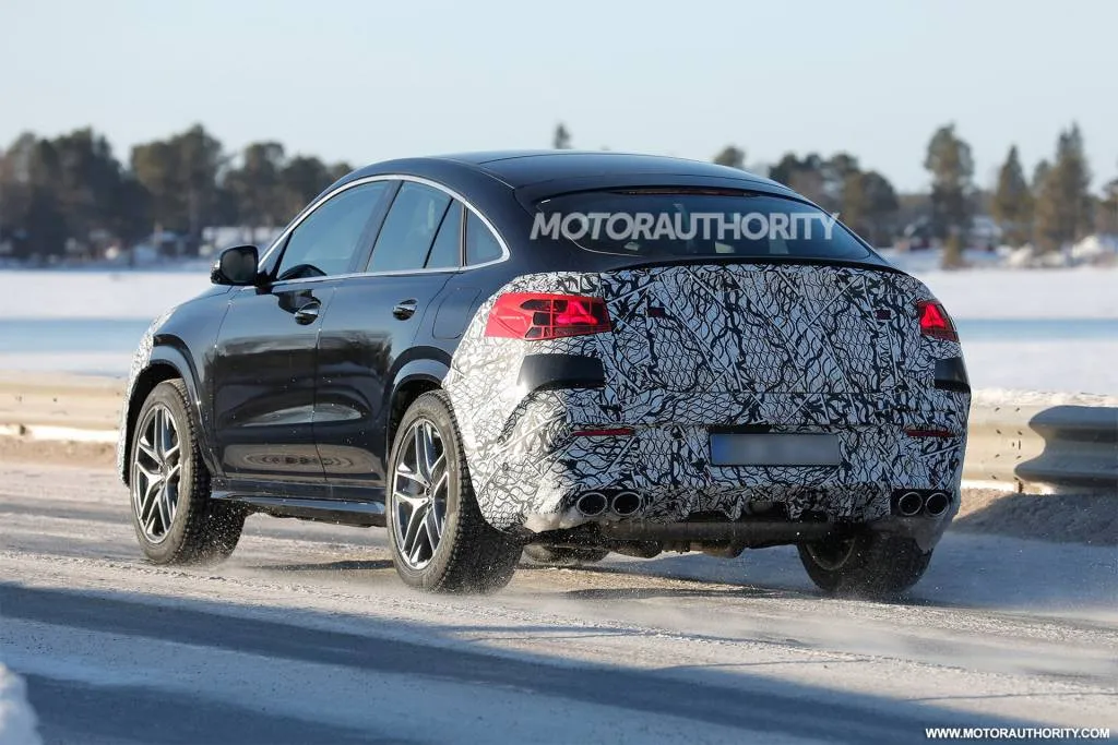 2027 Mercedes -Benz Amg Gle 53 Facelift Spy Shots - Foto über Baldauf