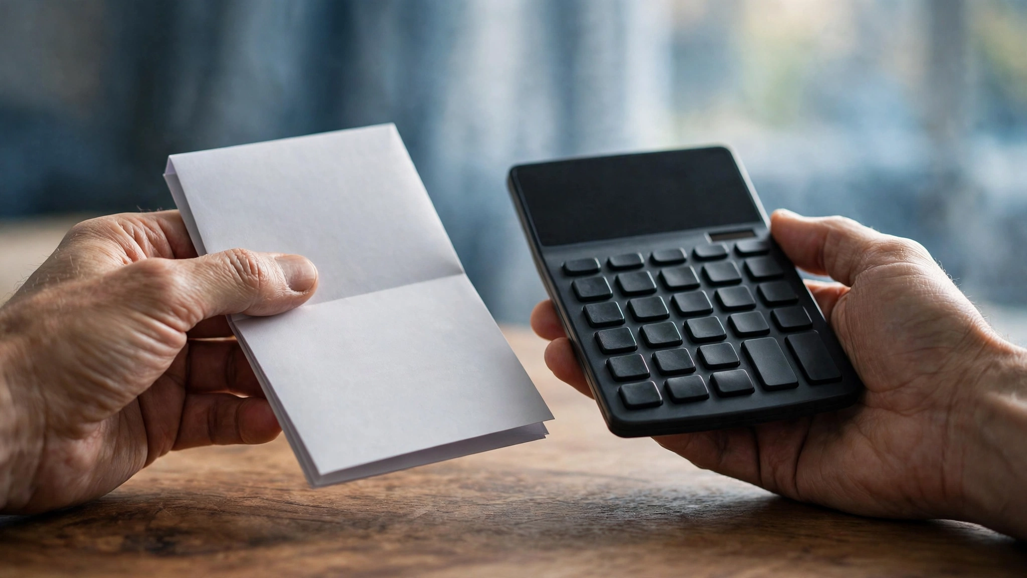 Festgeld vorzeitig kündigen – Sparvertrag und Taschenrechner auf einem Schreibtisch