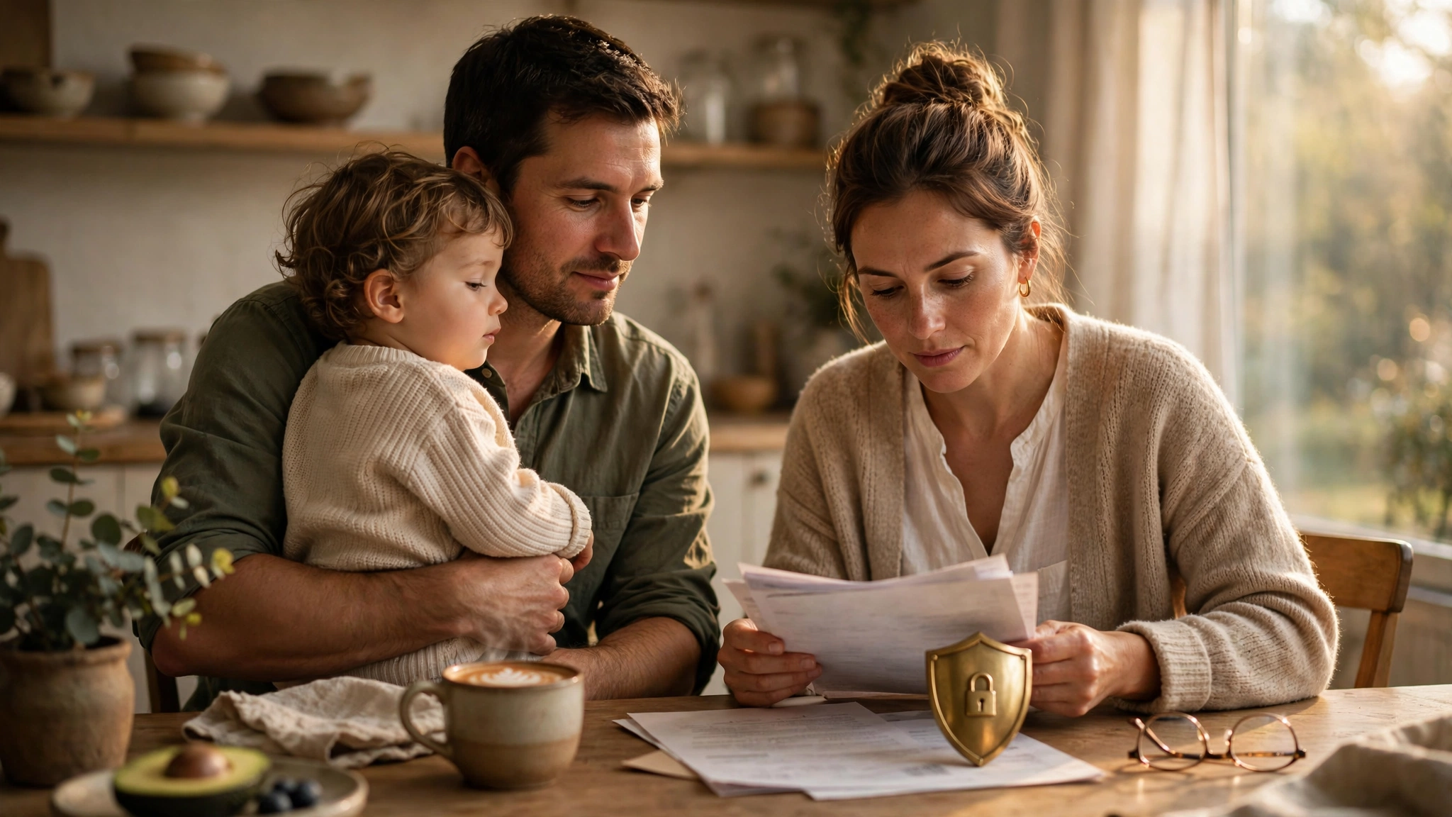 Berufsunfähigkeitsversicherung 2026: Familie als Symbol für finanzielle Absicherung