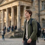 Versicherung für Studierende: Student vor einer Universität – Kosten und Pflicht 2026 im Überblick